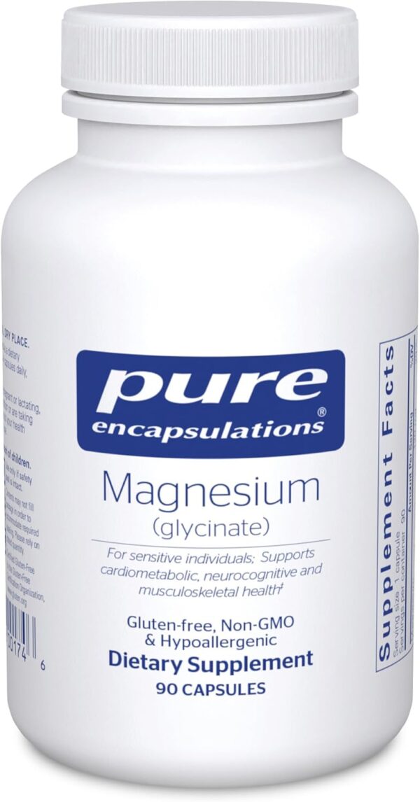 Pure Encapsulations Magnesium (Glycinate) - Supplement to Support Stress Relief, Sleep, Heart Health